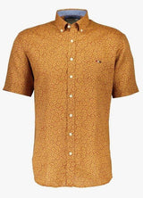 Bison - Hørmix kortærmet skjorte i regular fit - HUSET Men & Women
