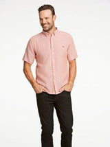 Bison - Kortærmet hørmix skjorte - HUSET Men & Women