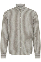 Casual Friday Dallas - Stribet hørmix skjorte - HUSET Men & Women