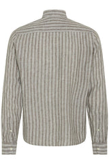 Casual Friday Dallas - Stribet hørmix skjorte - HUSET Men & Women