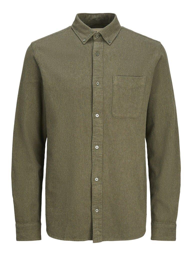 Jack & Jones Brook - Langærmet melange skjorte i comfort fit - HUSET Men & Women