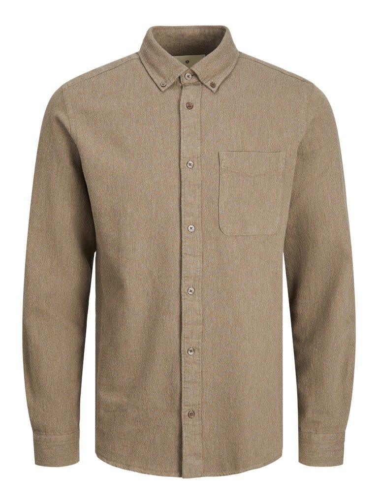 Jack & Jones Brook - Langærmet melange skjorte i comfort fit - HUSET Men & Women