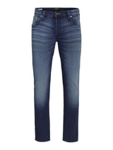 Jack & Jones Mike 424 I.K. - Mørkeblå Tapered fit jeans - HUSET Men & Women