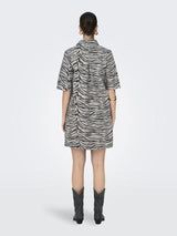 Only Gry - Zebra denim kjole - HUSET Men & Women