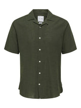 Only&Sons Caiden - Kortærmet hørmix skjorte - HUSET Men & Women