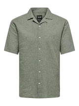 Only&Sons Caiden - Kortærmet hørmix skjorte - HUSET Men & Women