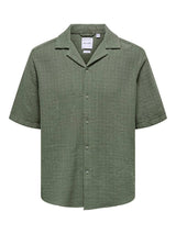 Only&Sons Latham - Kortærmet hørmix skjorte - HUSET Men & Women