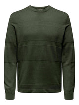 Only&Sons Malik - Striktrøje med struktur i regular fit - HUSET Men & Women