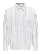 Only&Sons Quentin - Relaxed seersucker skjorte - HUSET Men & Women