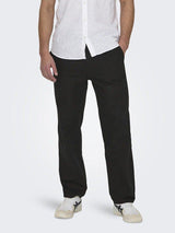 Only&Sons Sinus - Bomuld & hør mix bukser - HUSET Men & Women