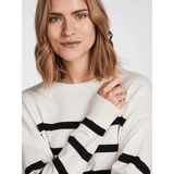 Pieces Fally - Stribet striktrøje - HUSET Men & Women