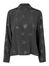 Selected Femme Astra - Sequins satin bluse - HUSET Men & Women