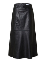Selected Femme Ella - Læder nederdel - HUSET Men & Women