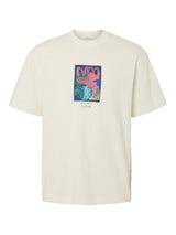 Selected Home Will - T-shirt med print - HUSET Men & Women