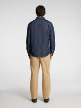 Selected Homme Carlo - Langærmet denim skjorte i regular fit - HUSET Men & Women