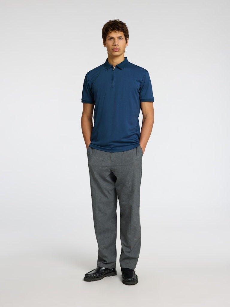 Selected Homme Fave - Polo med lynlås i regular fit - HUSET Men & Women