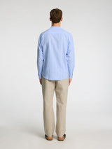 Selected Homme Sun - Hørmix regular fit skjorte med kinakrave - HUSET Men & Women