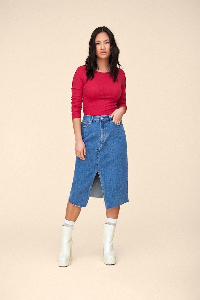 Vila Sol - Denim nederdel - HUSET Men & Women