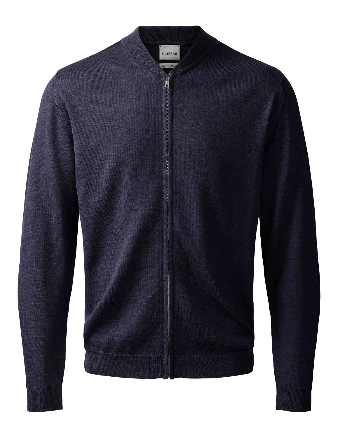 Clipper Turin - Extra fine merinoulds cardigan - HUSET Men & Women