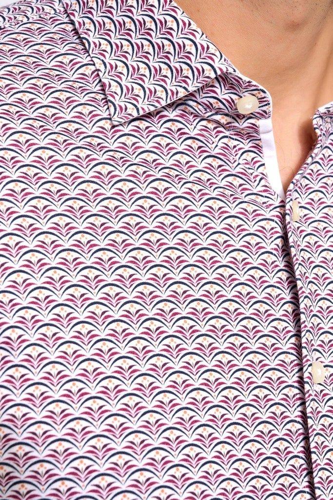 Desoto Piqué langærmet jersey skjorte - HUSET Men & Women