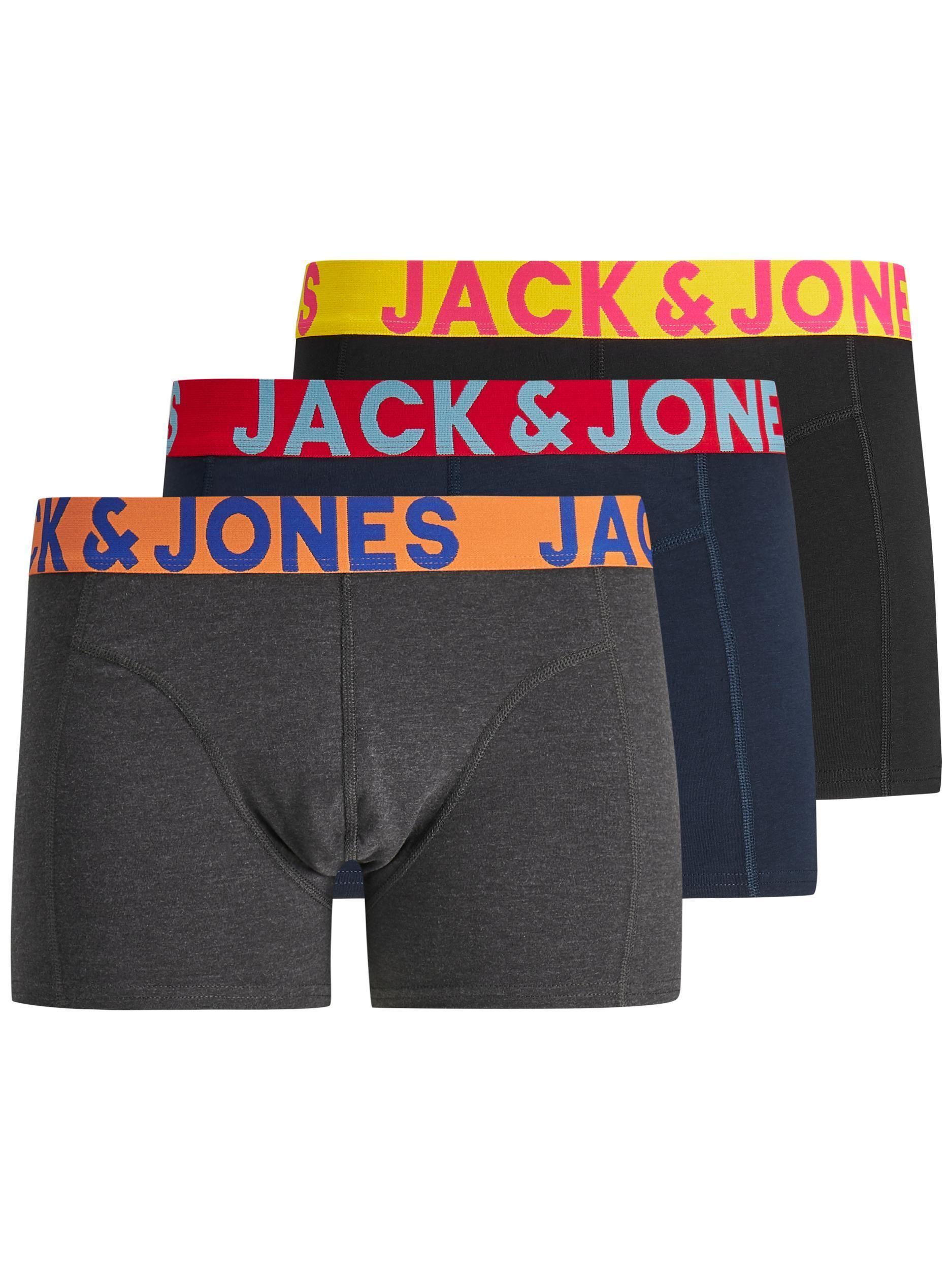 Jack & Jones Crazy - 3-pak trunks i bomuld/stretch - HUSET Men & Women