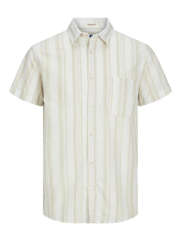 Jack & Jones - Hørmix kortærmet skjorte - HUSET Men & Women