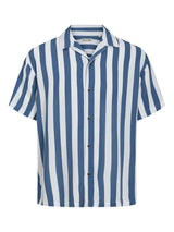 Jack & Jones Jeff - Stribet kortærmet skjorte i relaxed fit - HUSET Men & Women