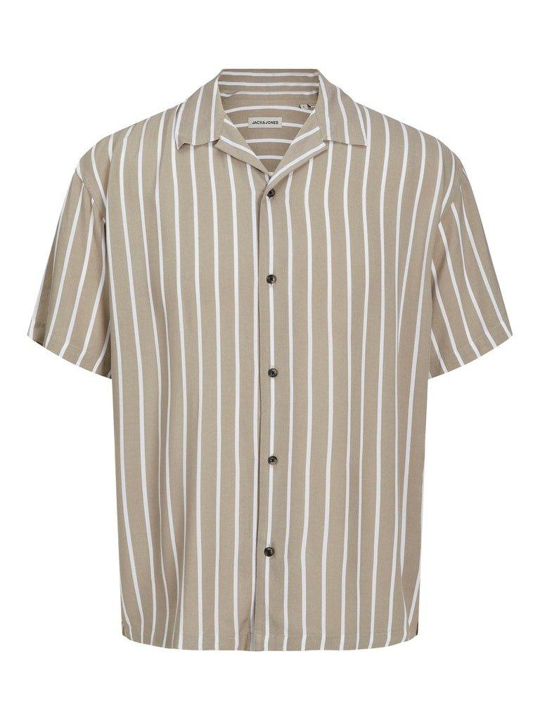 Jack & Jones Jeff - Stribet kortærmet skjorte i relaxed fit - HUSET Men & Women