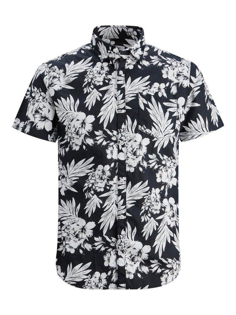 Jack and Jones Plain Coastal - Kortærmet skjorte i slimfit - HUSET Men & Women