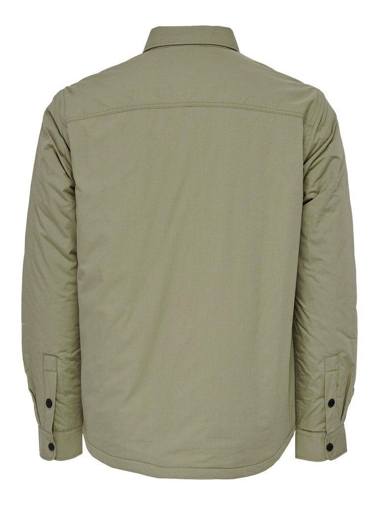 Only and Sons Brick - Poplin padded overshirt - HUSET Men & Women