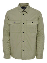 Only and Sons Brick - Poplin padded overshirt - HUSET Men & Women