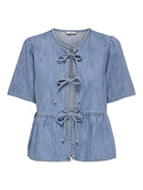 Only Noelle - Denim tie skjorte - HUSET Men & Women