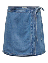 Only Villa - Wrap tie denim nederdel - HUSET Men & Women
