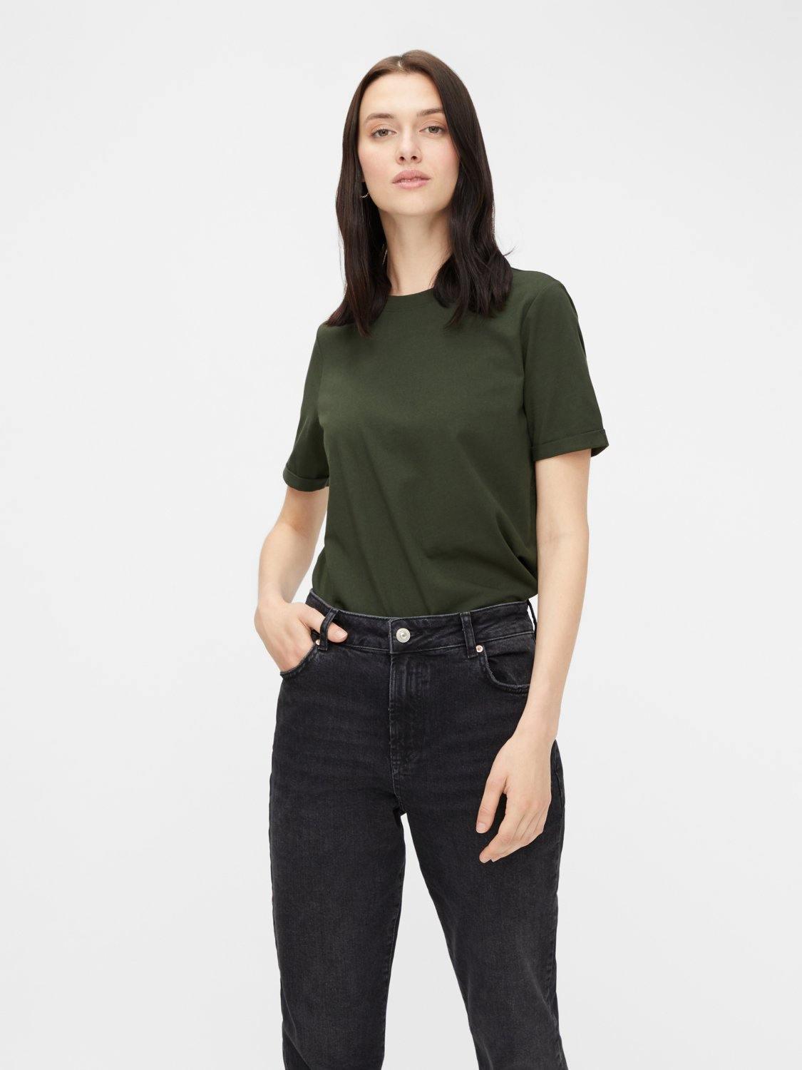 Pieces Ria - Basis t-shirts i økologisk bomuld - HUSET Men & Women