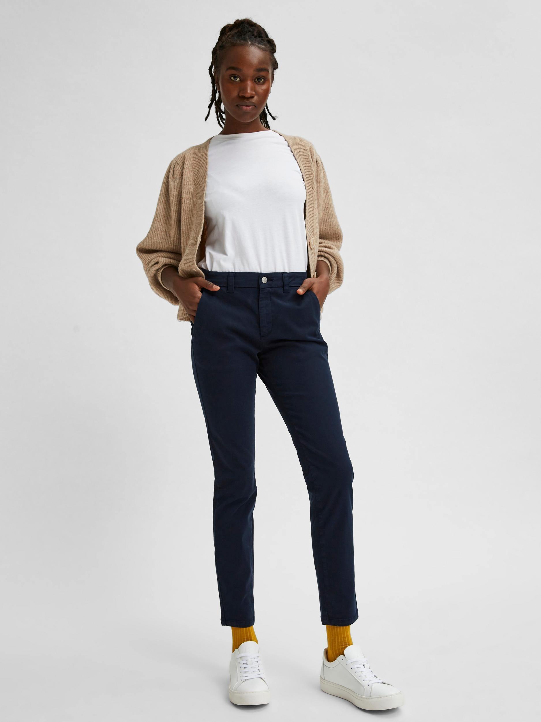 Selected Femme Miley - Chino midwaist - HUSET Men & Women
