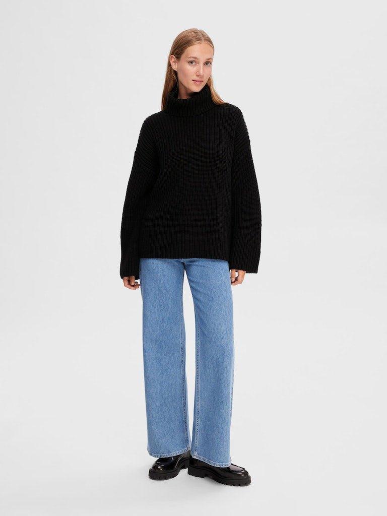 Selected Femme Selma Sefika - Rullekrave strik - HUSET Men & Women