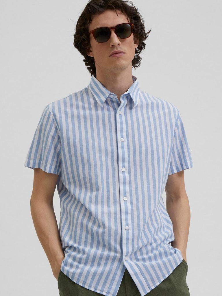 Selected Homme Linen - Regularfit hørskjorte m. korte ærmer - HUSET Men & Women