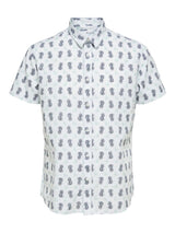 Selected Homme Linen - Regularfit hørskjorte m. korte ærmer - HUSET Men & Women