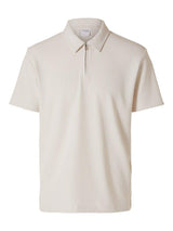 Selected Homme Plisse - Half zip kortærmet polo - HUSET Men & Women