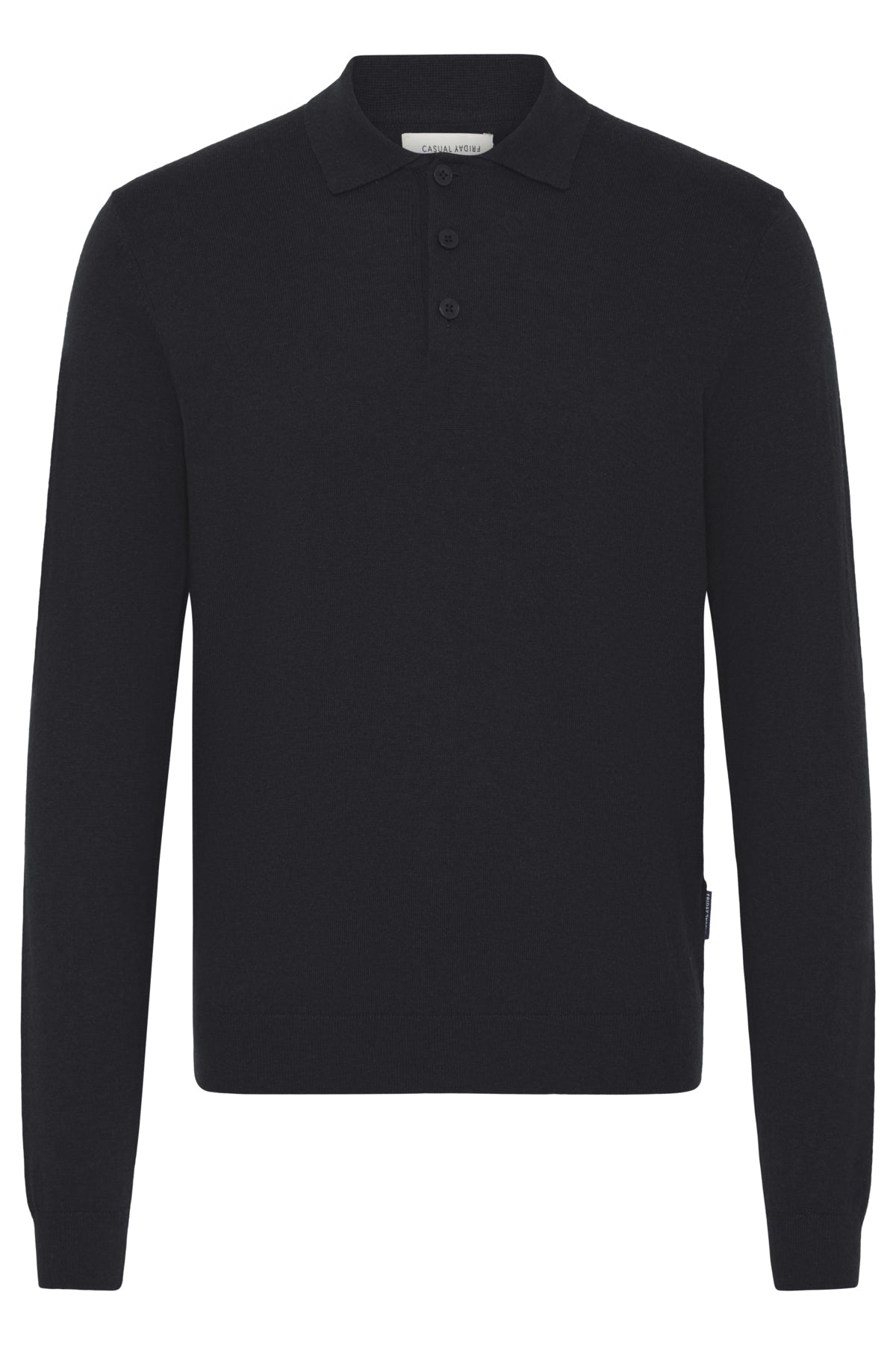 Casual Friday Frode - Langærmet strikket polo - HUSET Men & Women - Casual Friday