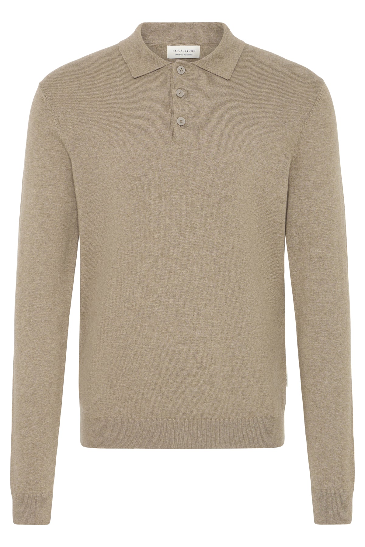 Casual Friday Frode - Langærmet strikket polo - HUSET Men & Women - Casual Friday