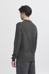 Casual Friday Frode - Langærmet strikket polo - HUSET Men & Women - Casual Friday