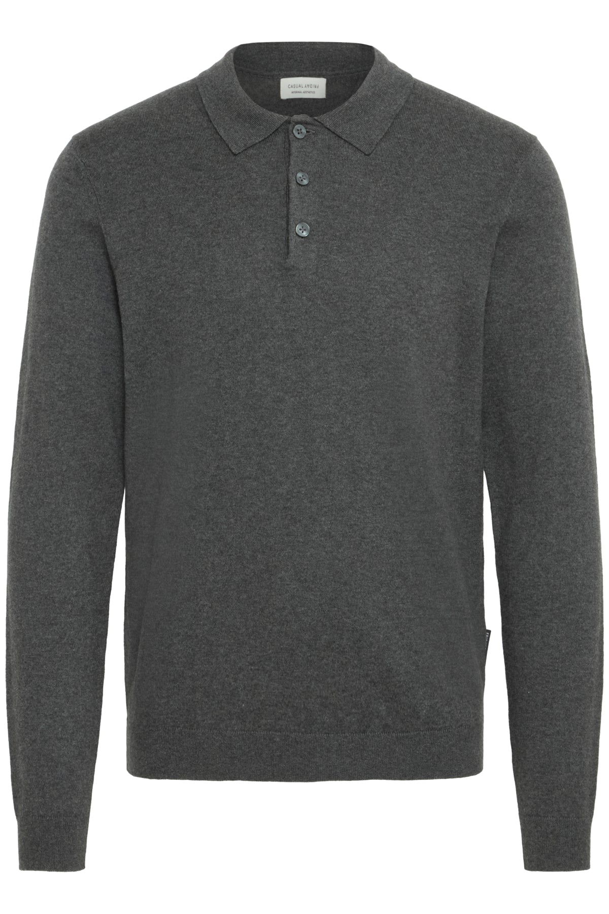 Casual Friday Frode - Langærmet strikket polo - HUSET Men & Women - Casual Friday