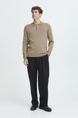 Casual Friday Frode - Langærmet strikket polo - HUSET Men & Women - Casual Friday