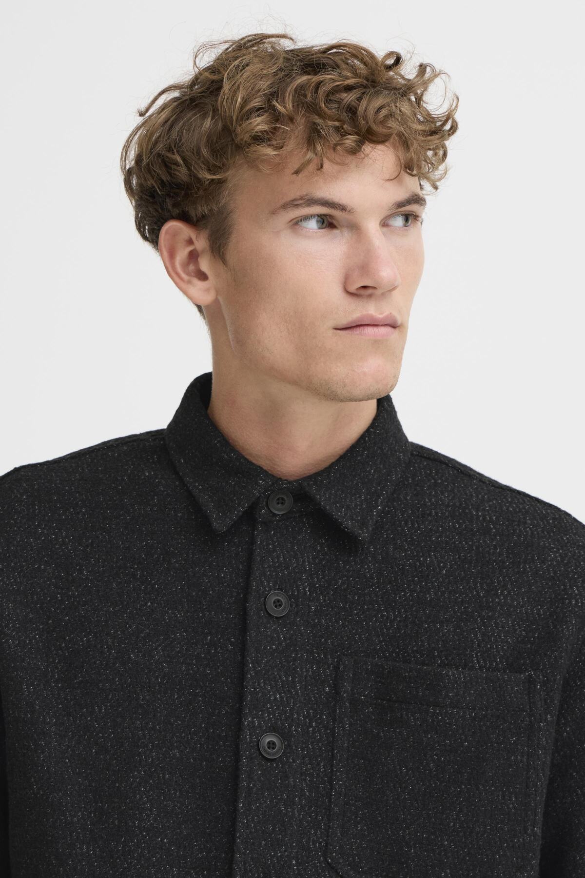 Casual Friday Hagel - Uldmix overshirt - HUSET Men & Women - Casual Friday