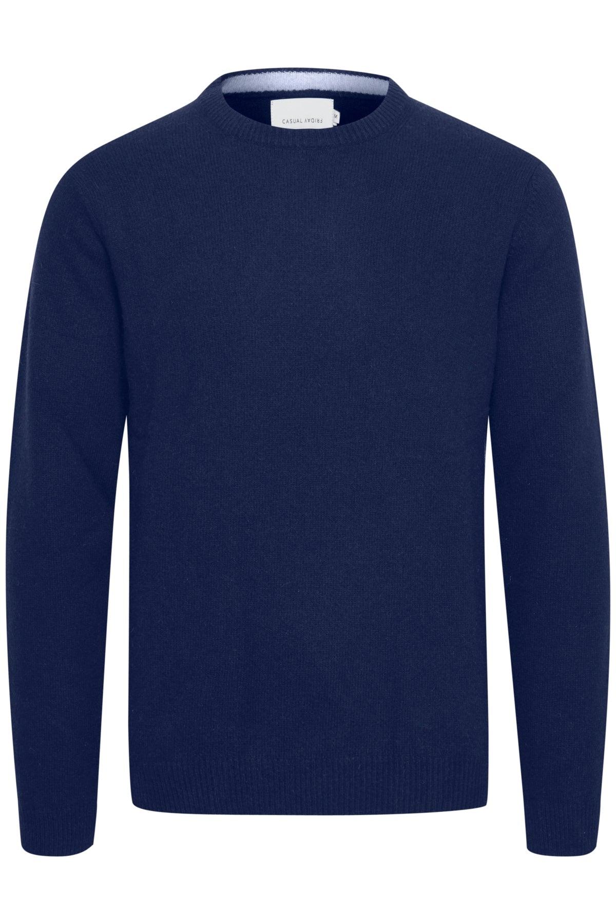 Casual Friday Karl - Lammeulds striktrøje i regular fit - HUSET Men & Women