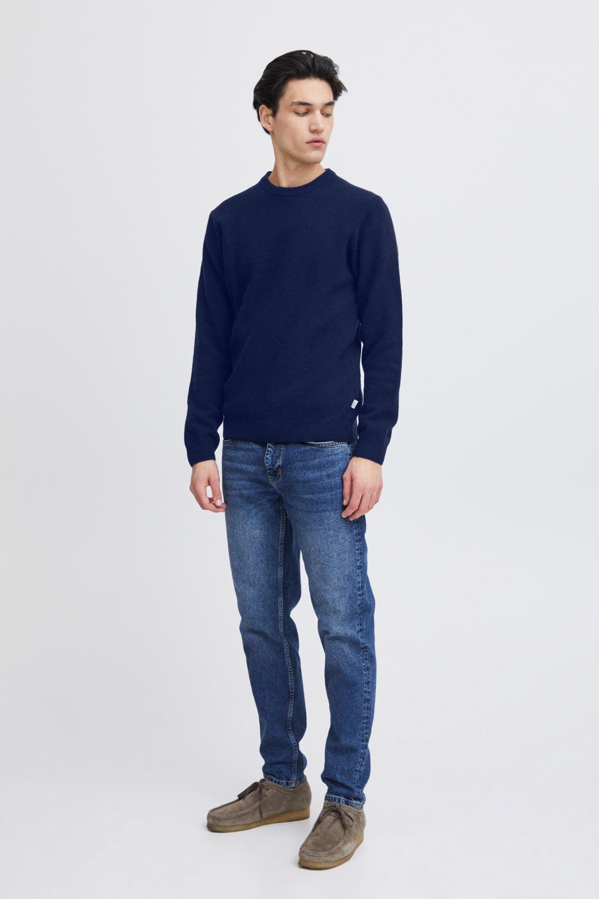 Casual Friday Karl - Lammeulds striktrøje i regular fit - HUSET Men & Women