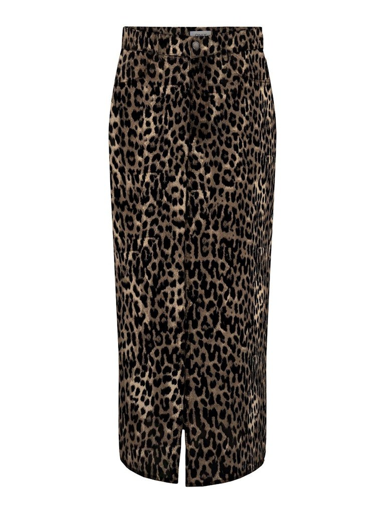 FORUDBESTILLING (Maj) Only Cilla-anlie - Leopard nederdel - HUSET Men & Women (9162238591323)