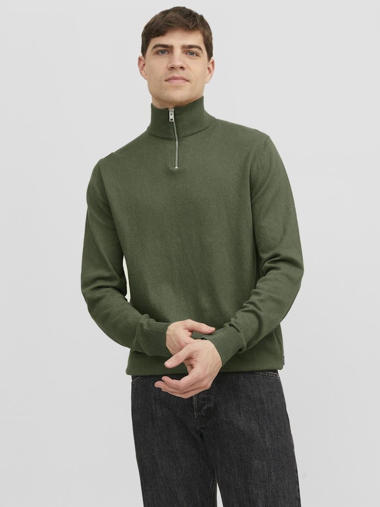 Jack & Jones Emil - Half zip højhalset strikket pullover - HUSET Men & Women (9299611812187)