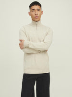 Jack & Jones Emil - Half zip højhalset strikket pullover - HUSET Men & Women (9299611713883)